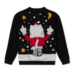 RIPNDIP Deck The Halls Knit Sweater (Black) -Urban Fashion Shop IMG 6552