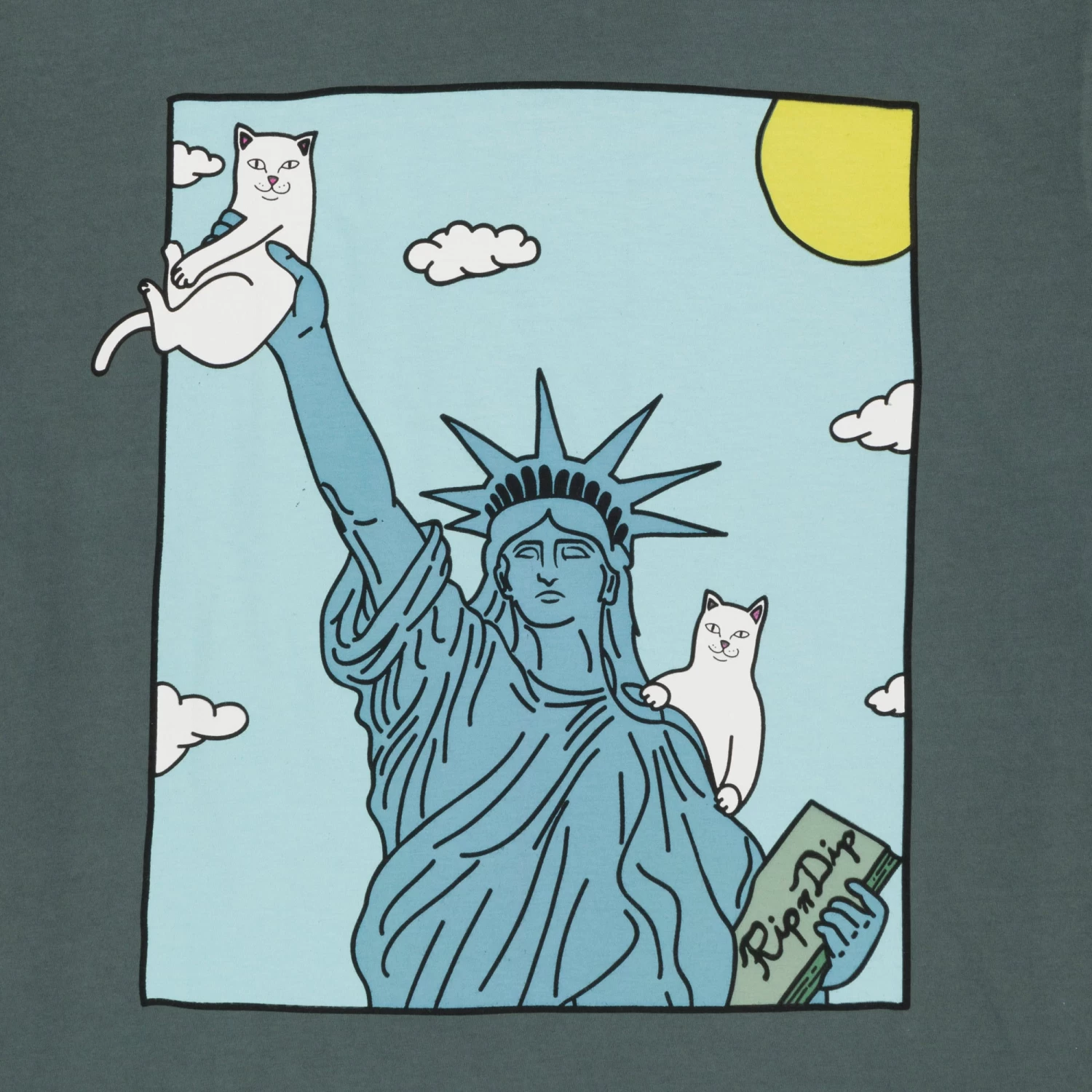 RIPNDIP Liberty Pocket Tee (Charcoal) 4 RIPNDIP Liberty Pocket Tee (Charcoal) - Image 4