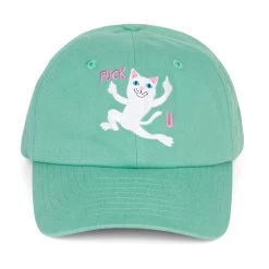 RIPNDIP F.U Twill Dad Hat (Light Pine) -Urban Fashion Shop IMG 6985