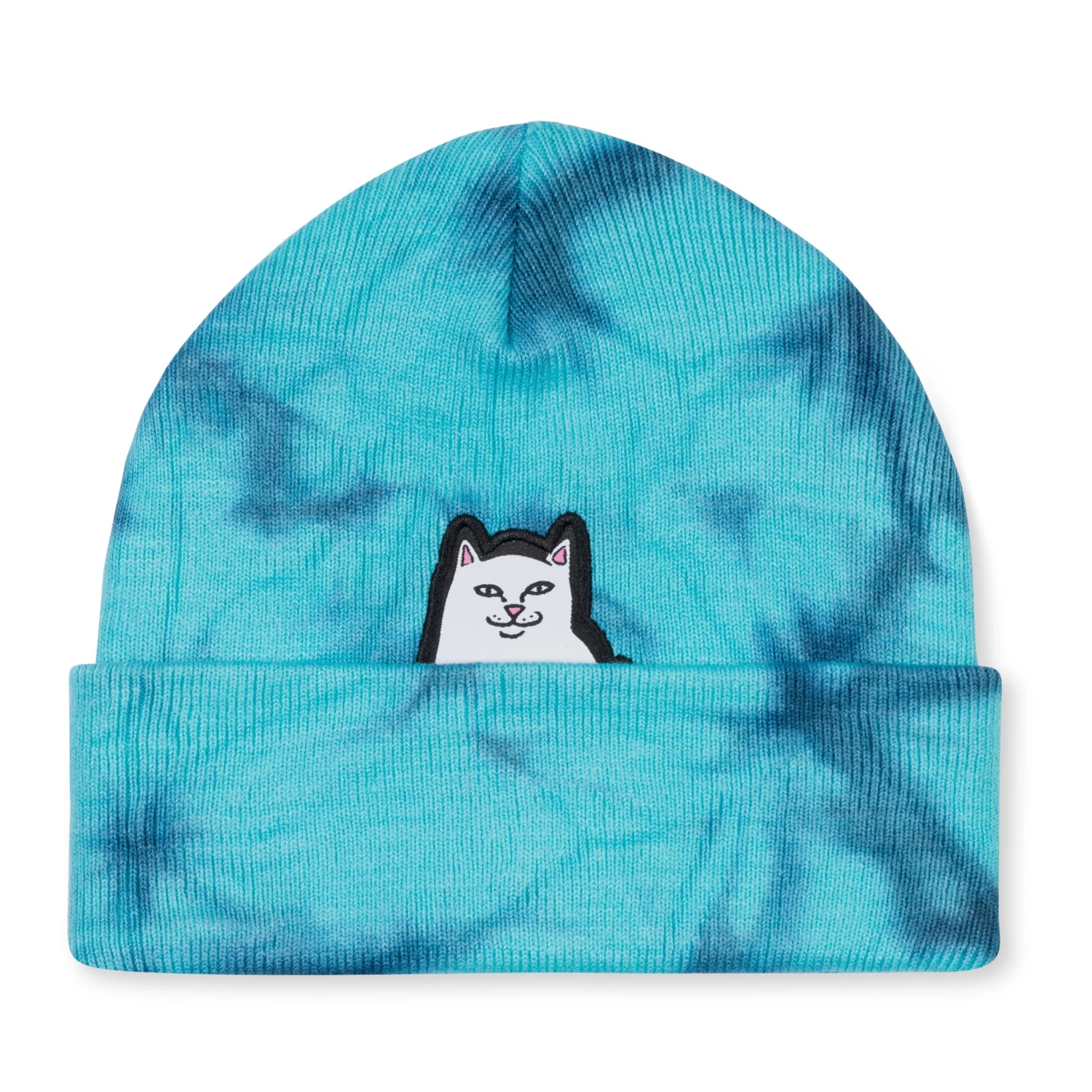 RIPNDIP Lord Nermal Beanie (Navy / Aqua Lightning Wash ) 1 RIPNDIP Lord Nermal Beanie (Navy / Aqua Lightning Wash )