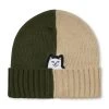 RIPNDIP Lord Nermal Split Beanie (Moss / Stone)