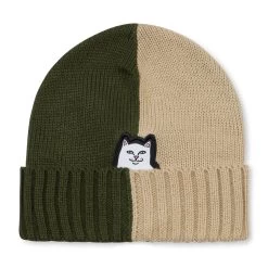 RIPNDIP Lord Nermal Split Beanie (Moss / Stone)