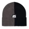 RIPNDIP Lord Nermal Split Beanie (Charcoal / Black)