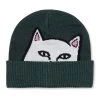 RIPNDIP Peeking Nermal Beanie (Marled Hunter Green)