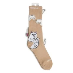RIPNDIP Lord Nermal Socks (Almond) -Urban Fashion Shop IMG 7068 1