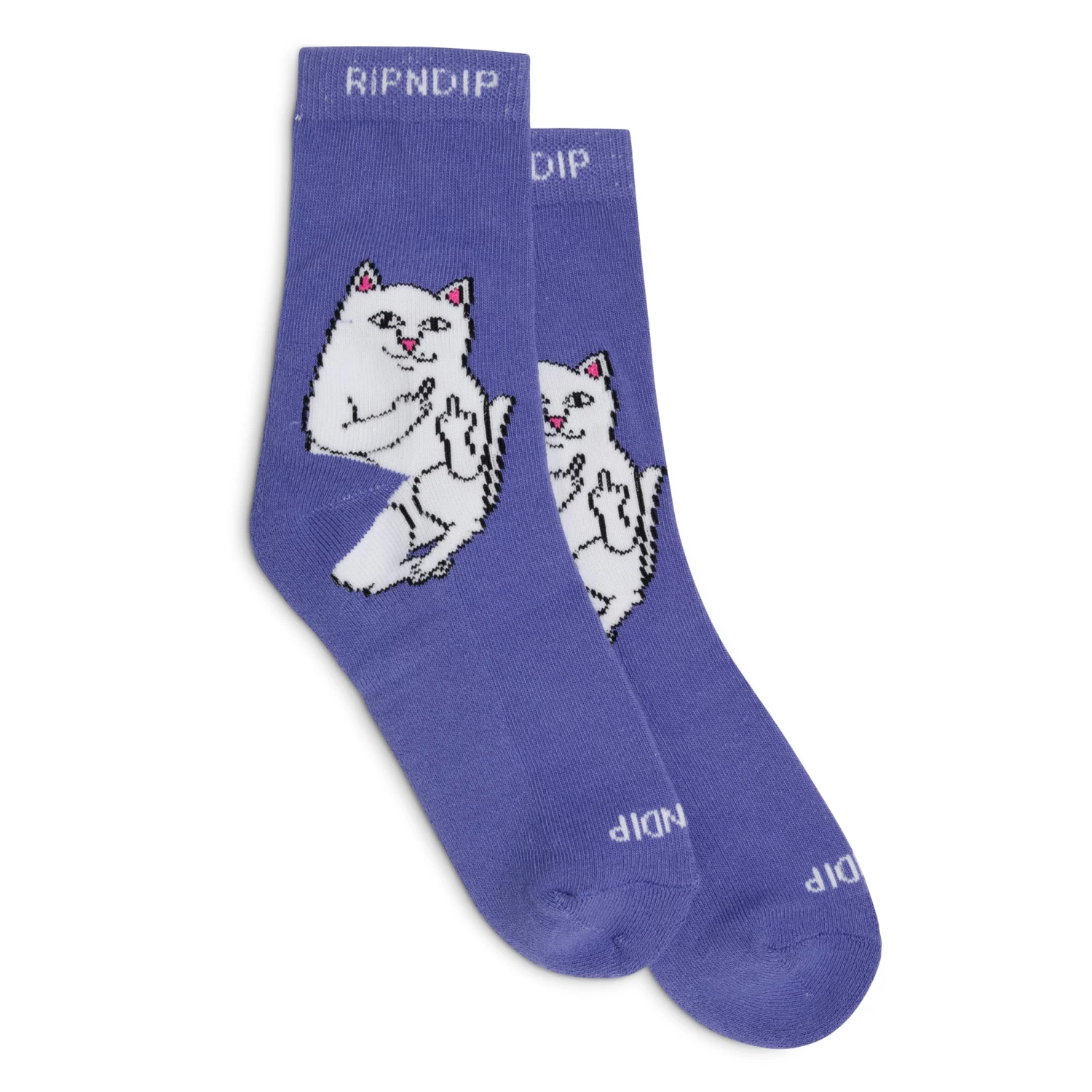 RIPNDIP Lord Nermal Mid Socks (Violet) 1 RIPNDIP Lord Nermal Mid Socks (Violet)