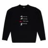 RIPNDIP Down By The Seashore Knit Sweater (Black)