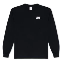 RIPNDIP Lord Nermal L/S Pocket Tee (Black) -Urban Fashion Shop IMG 7161