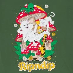 RIPNDIP Caterpillar Garden Long Sleeve (Olive) -Urban Fashion Shop IMG 7175