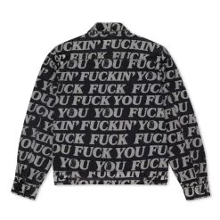 RIPNDIP Fuckin Fuck Denim Jacket (Black) -Urban Fashion Shop IMG 7217