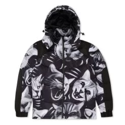 RIPNDIP Neon Cat Puffer Jacket (Black) -Urban Fashion Shop IMG 7224
