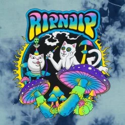 RIPNDIP Psychedelic Garden Hoodie (Navy/Aqua Lightning Wash) 11 RIPNDIP Psychedelic Garden Hoodie (Navy/Aqua Lightning Wash) -Urban Fashion Shop IMG 7289