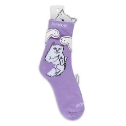RIPNDIP Lord Nermal Mid Sock (Dusty Lavender) -Urban Fashion Shop IMG 7575