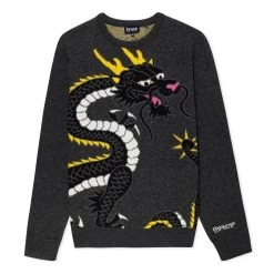 RIPNDIP Ryu Knit Sweater (Black Heather)