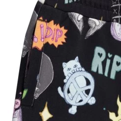 RIPNDIP Circo Loco Sweatshorts (Black) -Urban Fashion Shop IMG 7772