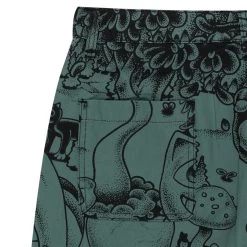 RIPNDIP Dark Twisted Fantasy Twill Shorts (Olive/Black) -Urban Fashion Shop IMG 7789