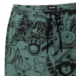 RIPNDIP Dark Twisted Fantasy Wide Leg Pants (Olive/Black) -Urban Fashion Shop IMG 7811