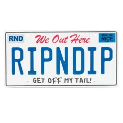 Ripndip License Plate (White)