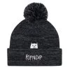 RIPNDIP Lord Nermal Pom Beanie (Black/Charcoal)
