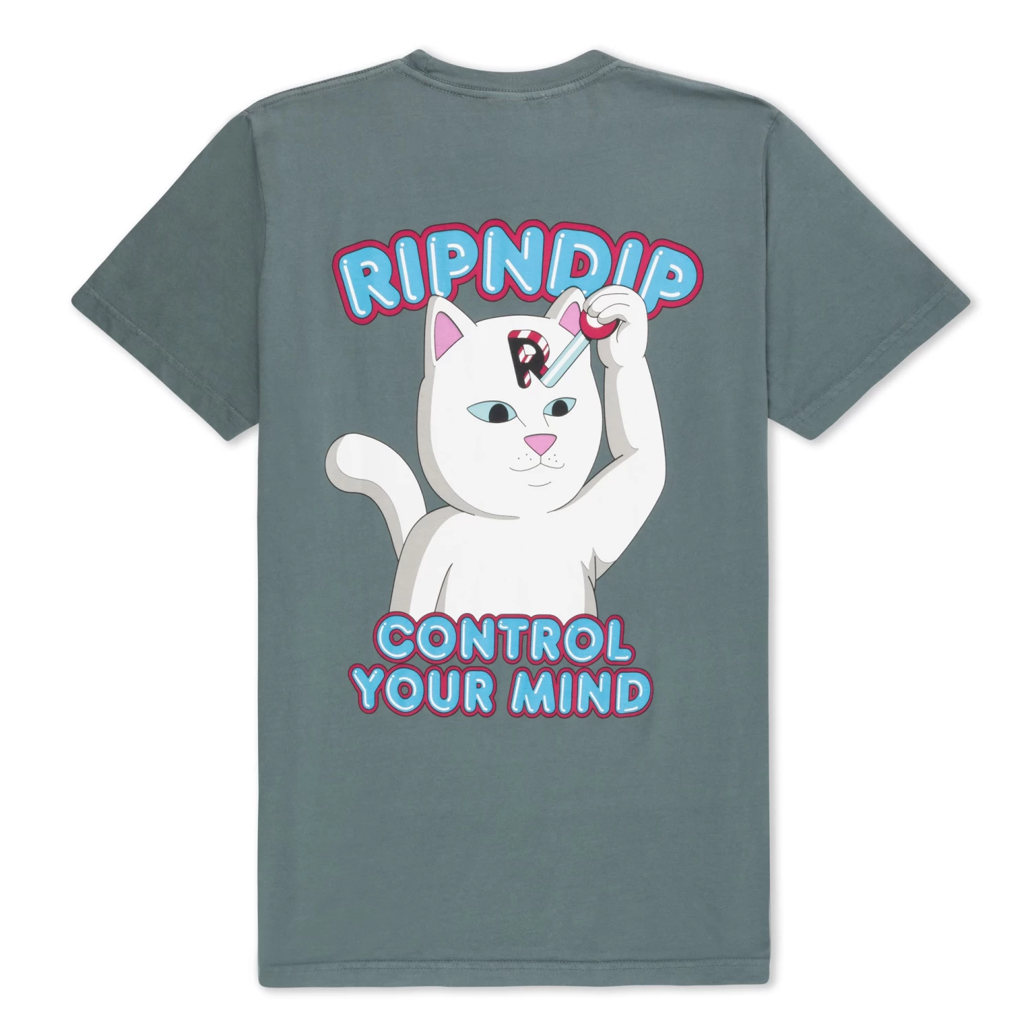 RIPNDIP Control Your Mind Tee (Charcoal) 1 RIPNDIP Control Your Mind Tee (Charcoal)