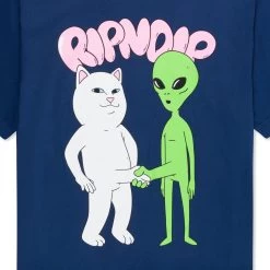 RIPNDIP Handshake Tee (Navy) -Urban Fashion Shop IMG 8949
