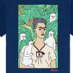RIPNDIP Nermal Portrait Tee (Navy) -Urban Fashion Shop IMG 9358
