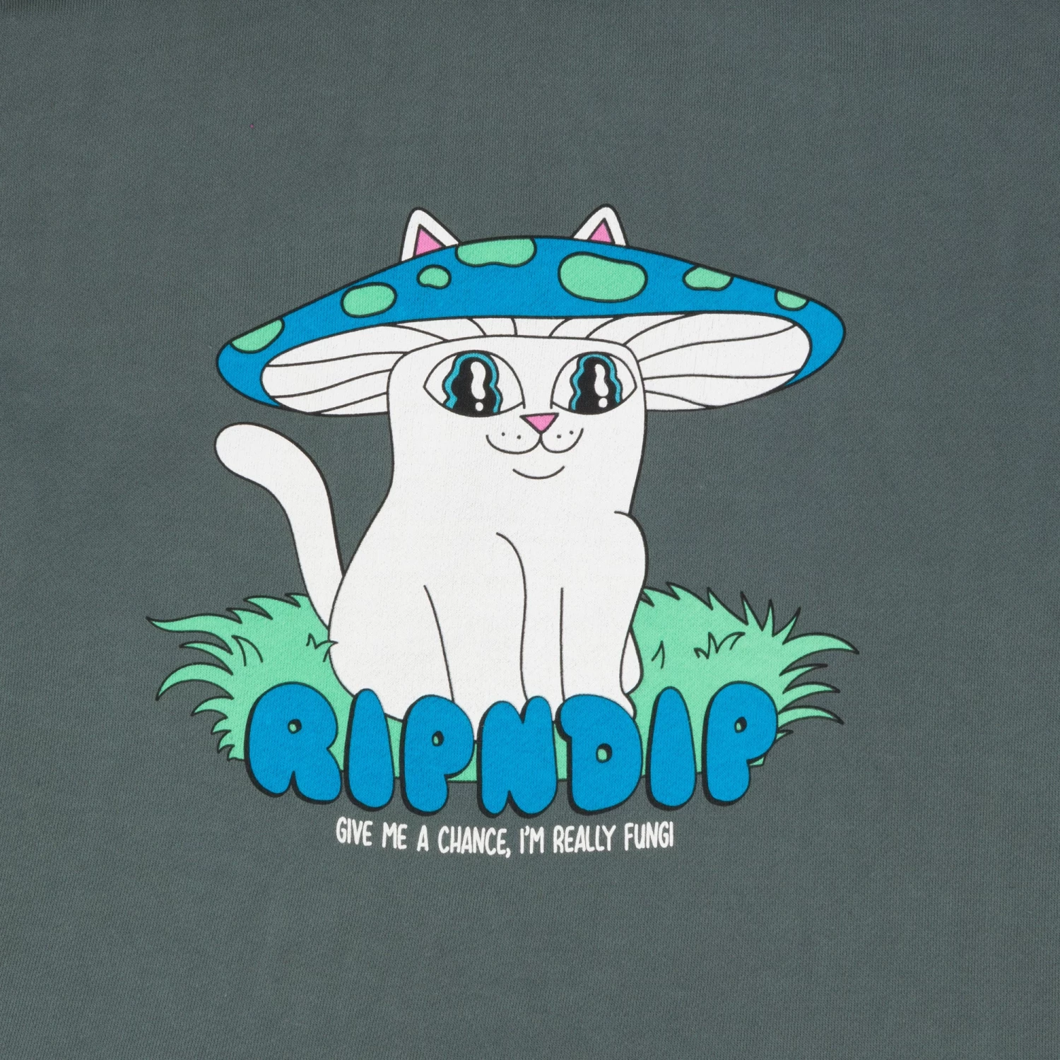 RIPNDIP Shroom Nerm Cropped Hoodie (Charcoal) 4 RIPNDIP Shroom Nerm Cropped Hoodie (Charcoal) - Image 4