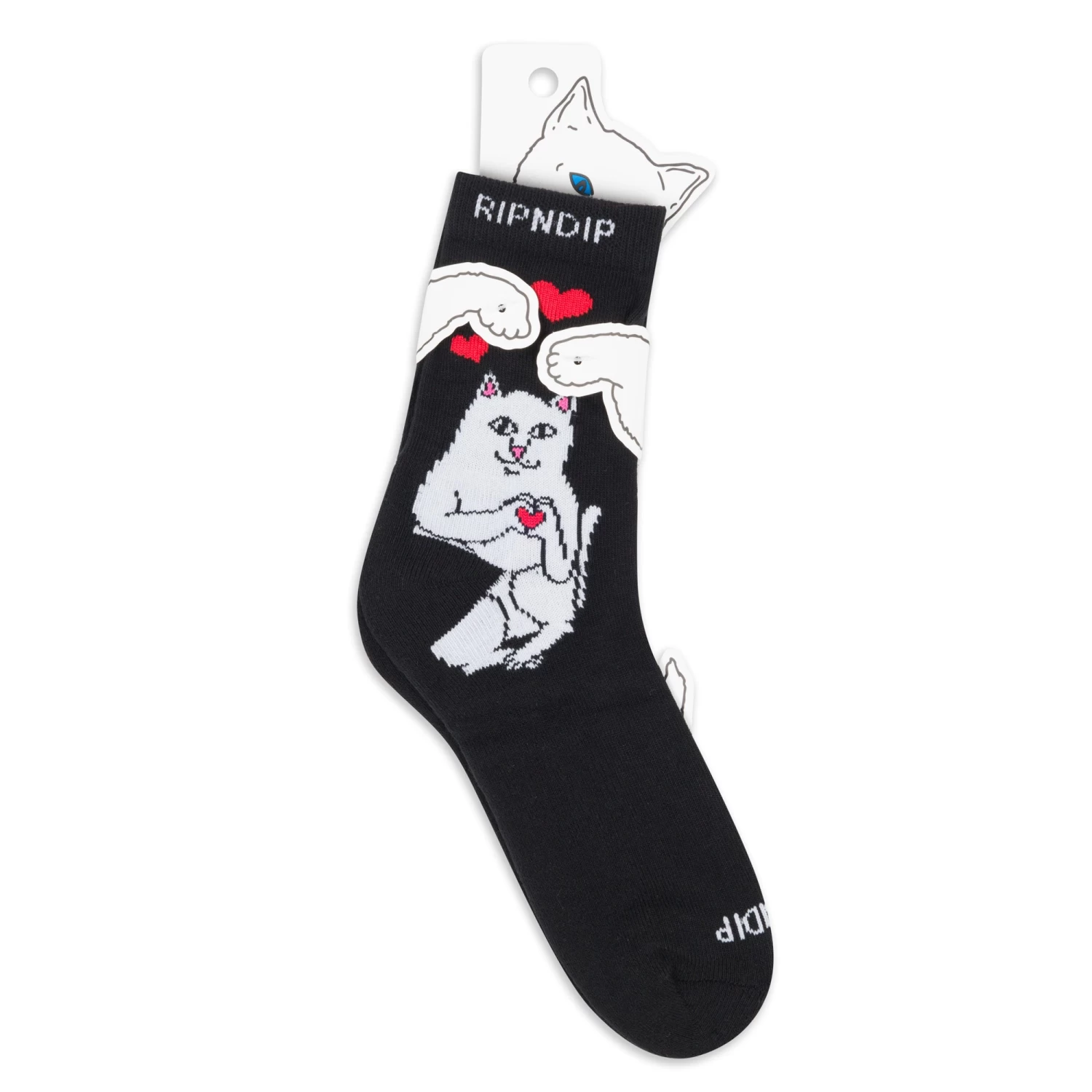 RIPNDIP Nermal Loves Mid Socks (Black) 3 RIPNDIP Nermal Loves Mid Socks (Black) - Image 3