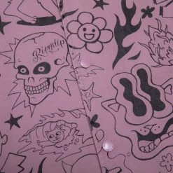 RIPNDIP We Don't Care Coaches Jacket (Mauve) -Urban Fashion Shop Jackets Fall22 0014 9R9A8442