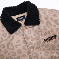 RIPNDIP Spotted Button Down Jacket (Tan) -Urban Fashion Shop Jackets Fall22 0021 9R9A8428