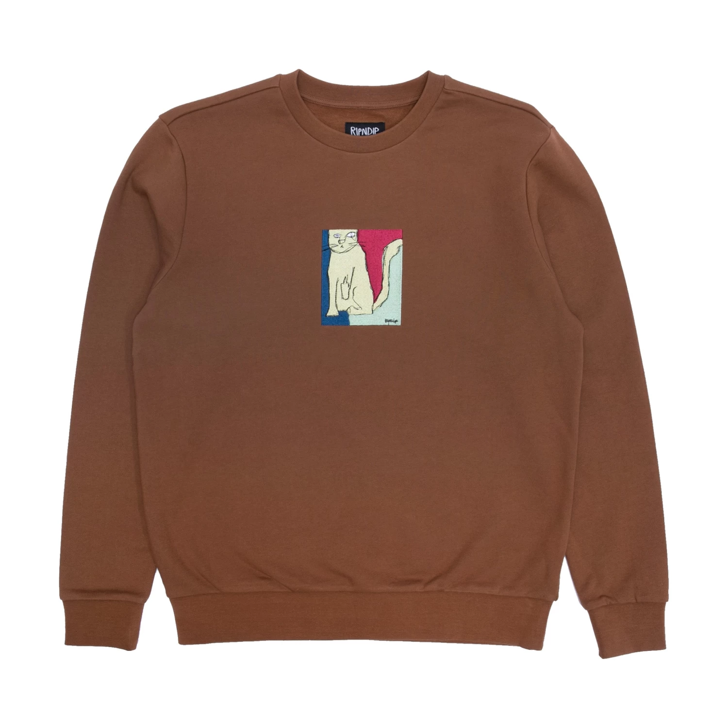 RIPNDIP Nermhol Crewneck (Brown) 1 RIPNDIP Nermhol Crewneck (Brown)