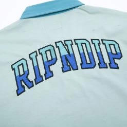 RIPNDIP Team Spirit Long Sleeve Rugby (Sage) -Urban Fashion Shop Knits Fall22 0015 9R9A8499
