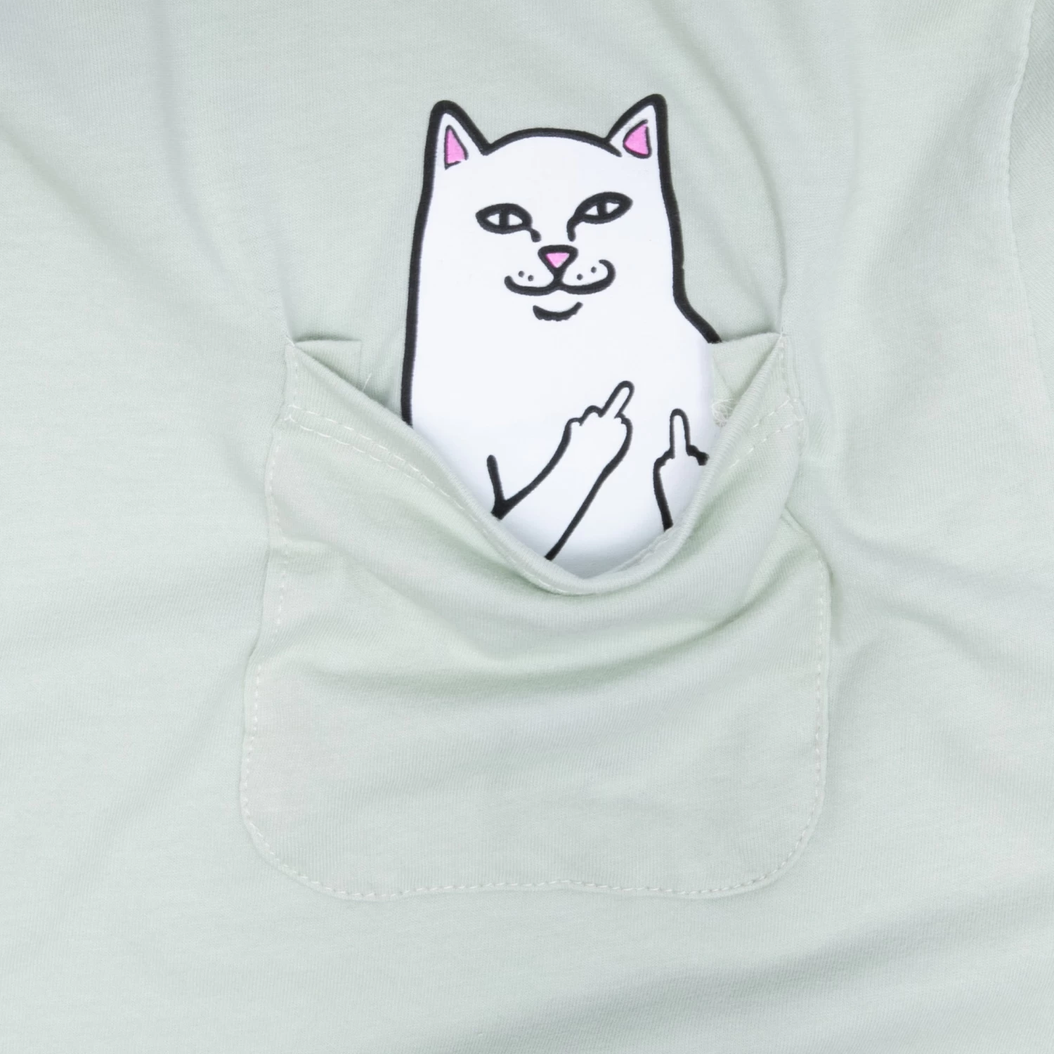 RIPNDIP Lord Nermal Pocket Long Sleeve (Sage) 2 RIPNDIP Lord Nermal Pocket Long Sleeve (Sage) - Image 2