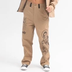 RIPNDIP Mother Mary Pants (Tan) -Urban Fashion Shop MotherMaryPants