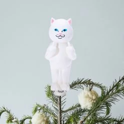 RIPNDIP Lord Nermal Light Up Tree Topper (White)