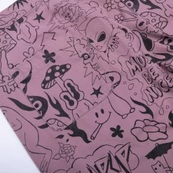 RIPNDIP We Don't Care Twill Pants (Mauve) -Urban Fashion Shop Pantsholiday22 0000 9R9A8564