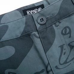 RIPNDIP Many Faces Twill Pants (Charcoal) 9 RIPNDIP Many Faces Twill Pants (Charcoal) -Urban Fashion Shop Pantsholiday22 0012 9R9A8533