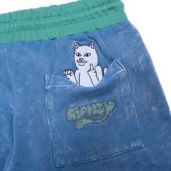 RIPNDIP Ripntail Sweatshorts (Blue Mineral Wash) -Urban Fashion Shop RIPNTAILsweatshorts 0001 KK2A1882