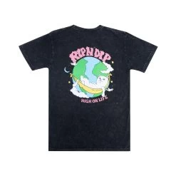 RIPNDIP High On Life Tee (Black Mineral Wash)