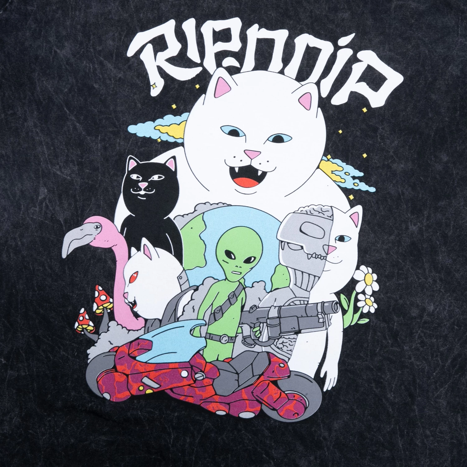 RIPNDIP Runaway Tee (Black Mineral Wash) 3 RIPNDIP Runaway Tee (Black Mineral Wash) - Image 3