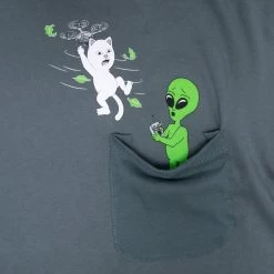 RIPNDIP Bye Bye Pocket Tee (Charcoal) 5 RIPNDIP Bye Bye Pocket Tee (Charcoal) -Urban Fashion Shop ShortSleeves2 Fall22 0000 9R9A9513