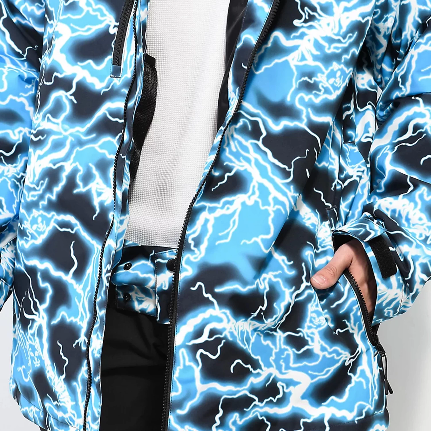 RIPNDIP Nikola Snowboard Jacket (Black / Blue) 4 RIPNDIP Nikola Snowboard Jacket (Black / Blue) - Image 4