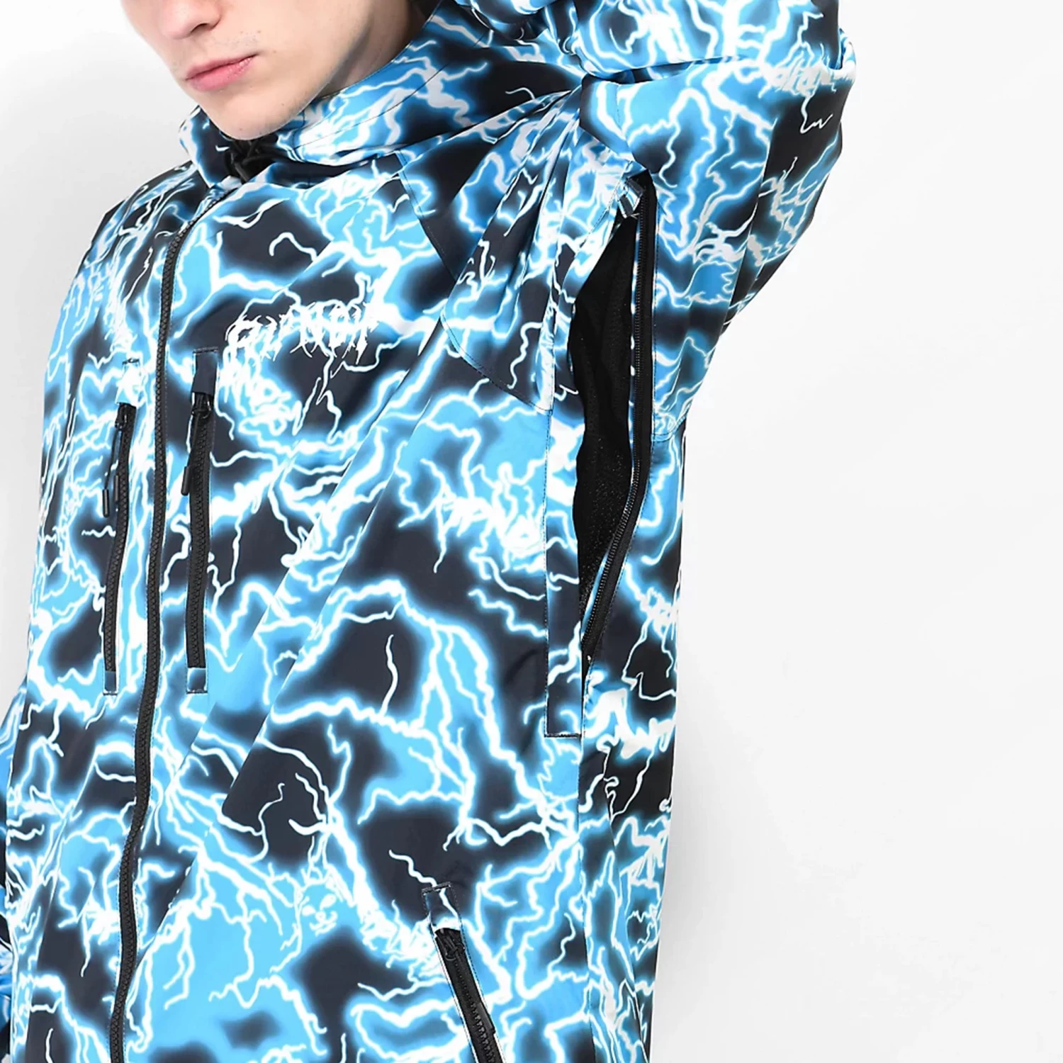RIPNDIP Nikola Snowboard Jacket (Black / Blue) 5 RIPNDIP Nikola Snowboard Jacket (Black / Blue) - Image 5