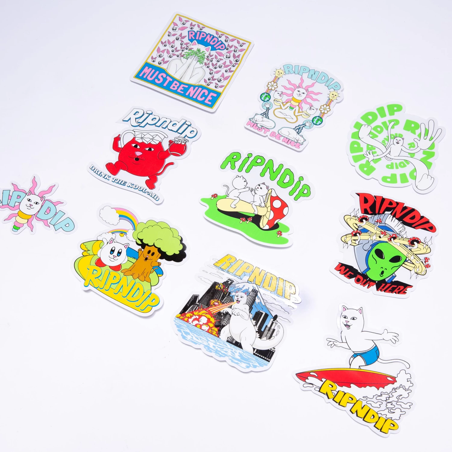 RIPNDIP Overthinking Sticker Pack 2 RIPNDIP Overthinking Sticker Pack - Image 2