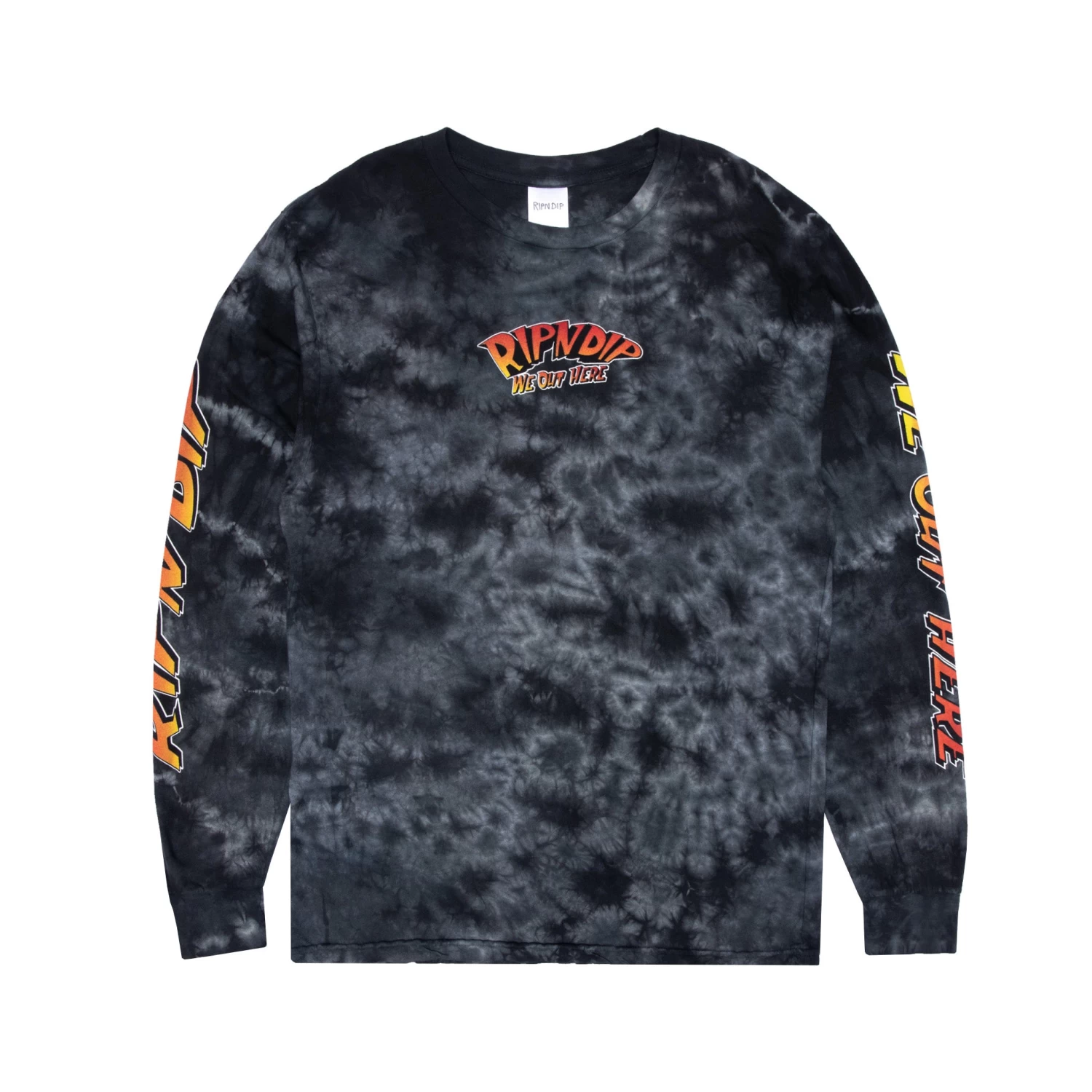 RIPNDIP Out Of This World Long Sleeve (Black Lightning Wash) 3 RIPNDIP Out Of This World Long Sleeve (Black Lightning Wash) - Image 3