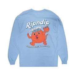 RIPNDIP Drink Me Long Sleeve (Light Blue)