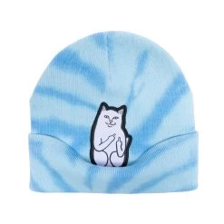 RIPNDIP Lord Nermal Beanie (Light Blue Tie Dye) -Urban Fashion Shop Spring22 Beanies Hats 0071 027A0817