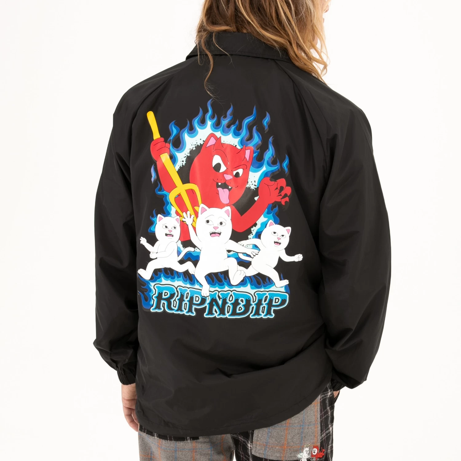 RIPNDIP Hades Coach Jacket (Black) 3 RIPNDIP Hades Coach Jacket (Black) - Image 3