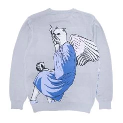 RIPNDIP Heaven And Hell Knit Sweater (Light Blue) -Urban Fashion Shop Spring22 Knits 0000 027A9896