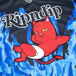 RIPNDIP Devil Babies Hockey Jersey (Black / Blue) -Urban Fashion Shop Spring22 Knits 0013 027A9867